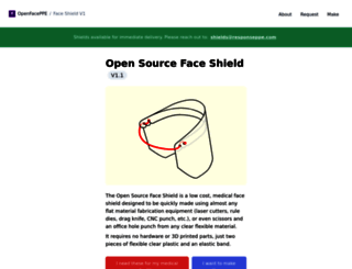 open-face-website.now.sh screenshot