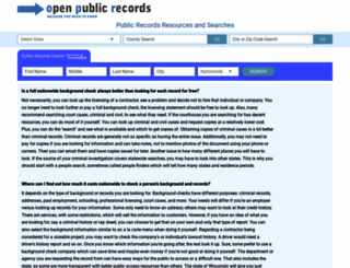 open-public-records.com screenshot