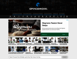 open3dmodel.com screenshot