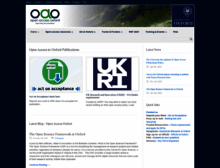 openaccess.ox.ac.uk screenshot