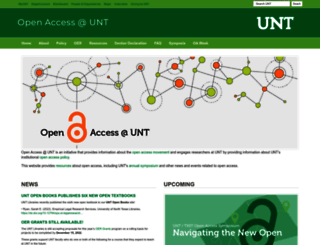 openaccess.unt.edu screenshot