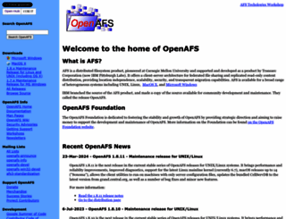 openafs.org screenshot