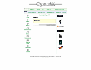 openai.sourceforge.net screenshot