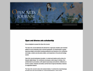 openartsjournal.org screenshot