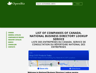 openbiz.ca screenshot