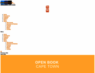 openbookfestival.co.za screenshot