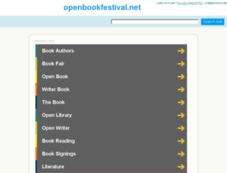 openbookfestival.net screenshot
