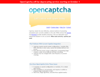 opencaptcha.com screenshot