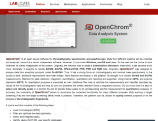 openchrom.net screenshot