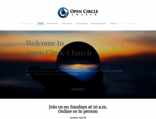 opencirclechurch.com screenshot