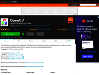 opencvlibrary.sourceforge.net screenshot