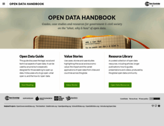 opendatahandbook.org screenshot