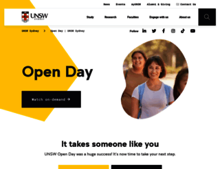 openday.unsw.edu.au screenshot