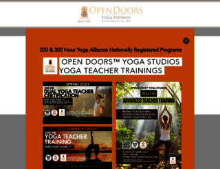 opendoorsyogastudios.com screenshot