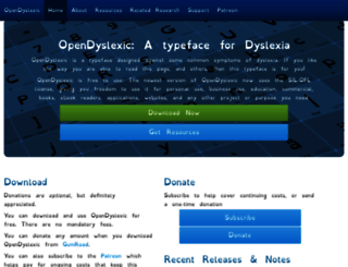 opendyslexic.org screenshot