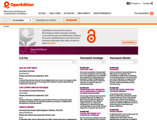 openedition.org screenshot