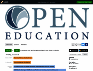 openeducation2011.sched.org screenshot