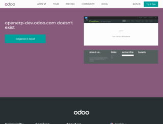 openerp-dev.odoo.com screenshot