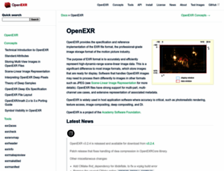 openexr.com screenshot