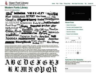 openfontlibrary.fontly.org screenshot