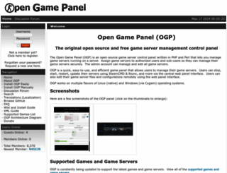 opengamepanel.org screenshot