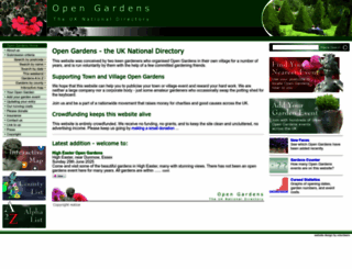 opengardens.co.uk screenshot