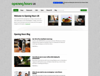 opening-hours-uk.co.uk screenshot