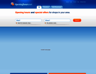 openinghours.net screenshot