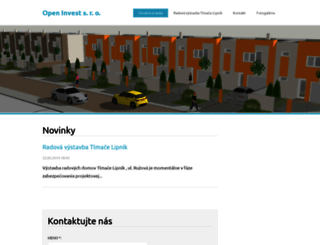 openinvest.webnode.sk screenshot