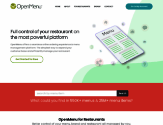 openmenu.com screenshot