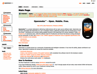 openmoko.org screenshot