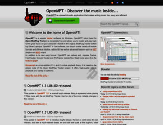 openmpt.org screenshot