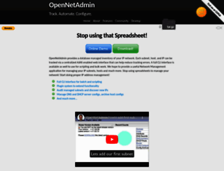 opennetadmin.com screenshot