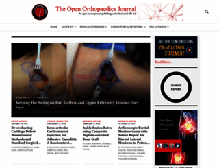 openorthopaedicsjournal.com screenshot