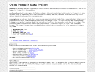 openpenguindata.org screenshot