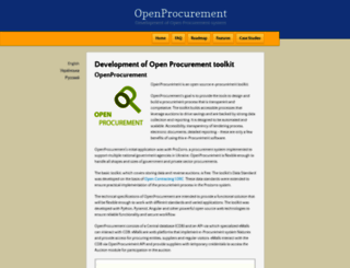 openprocurement.org screenshot