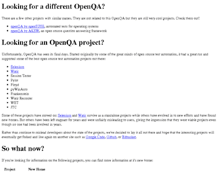 openqa.org screenshot