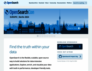 opensearch.org screenshot