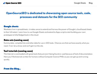 opensourceseo.org screenshot