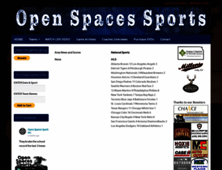 openspacessports.com screenshot