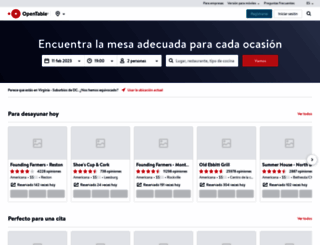 opentable.es screenshot