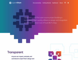 opentitan.org screenshot