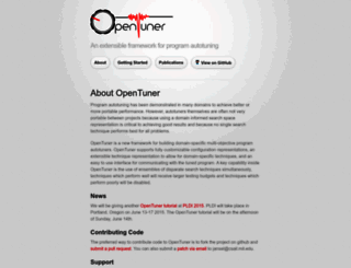 opentuner.org screenshot