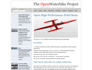 openwaterbike.com screenshot