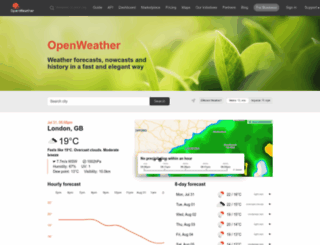 openweathermap.com screenshot