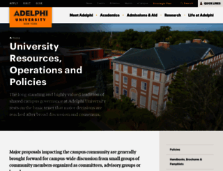 operations.adelphi.edu screenshot