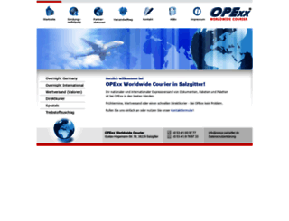 opexx-worldwide-courier.de screenshot