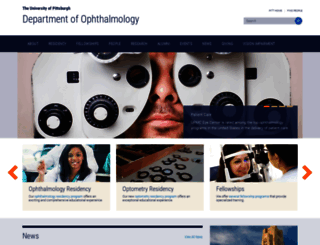 ophthalmology.pitt.edu screenshot