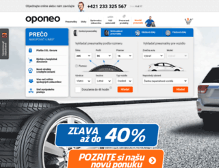 oponeo.sk screenshot