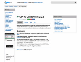 oppo-usb-drivers.updatestar.com screenshot